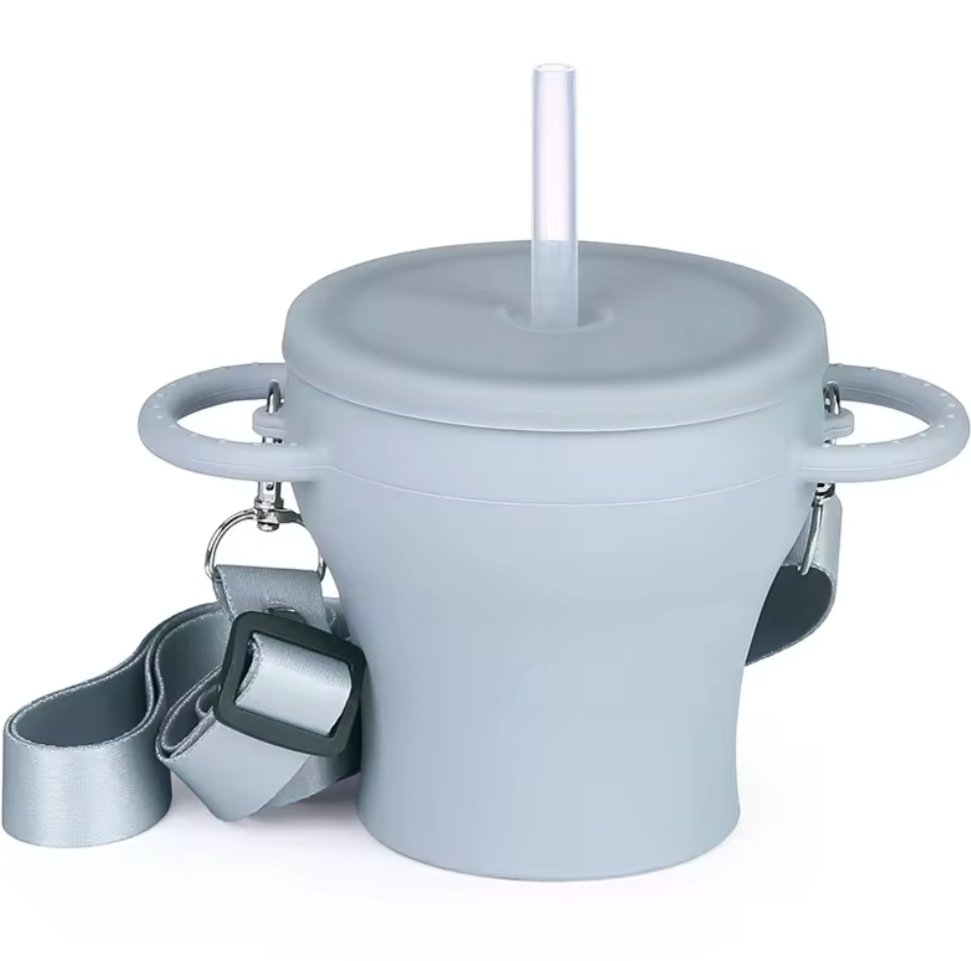 Collapsible Snack CupCollapsible Snack CupsTrippin' Along BoutiqueTrippin' AlongClayFood Grade SiliconeCollapsible Snack Cup