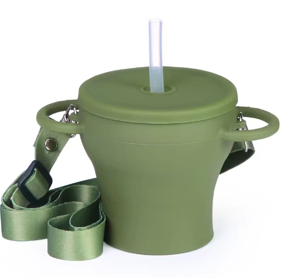 Collapsible Snack CupCollapsible Snack CupsTrippin' Along BoutiqueTrippin' AlongClayFood Grade SiliconeCollapsible Snack Cup