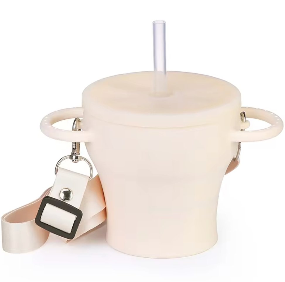 Collapsible Snack CupCollapsible Snack CupsTrippin' Along BoutiqueTrippin' AlongClayFood Grade SiliconeCollapsible Snack Cup