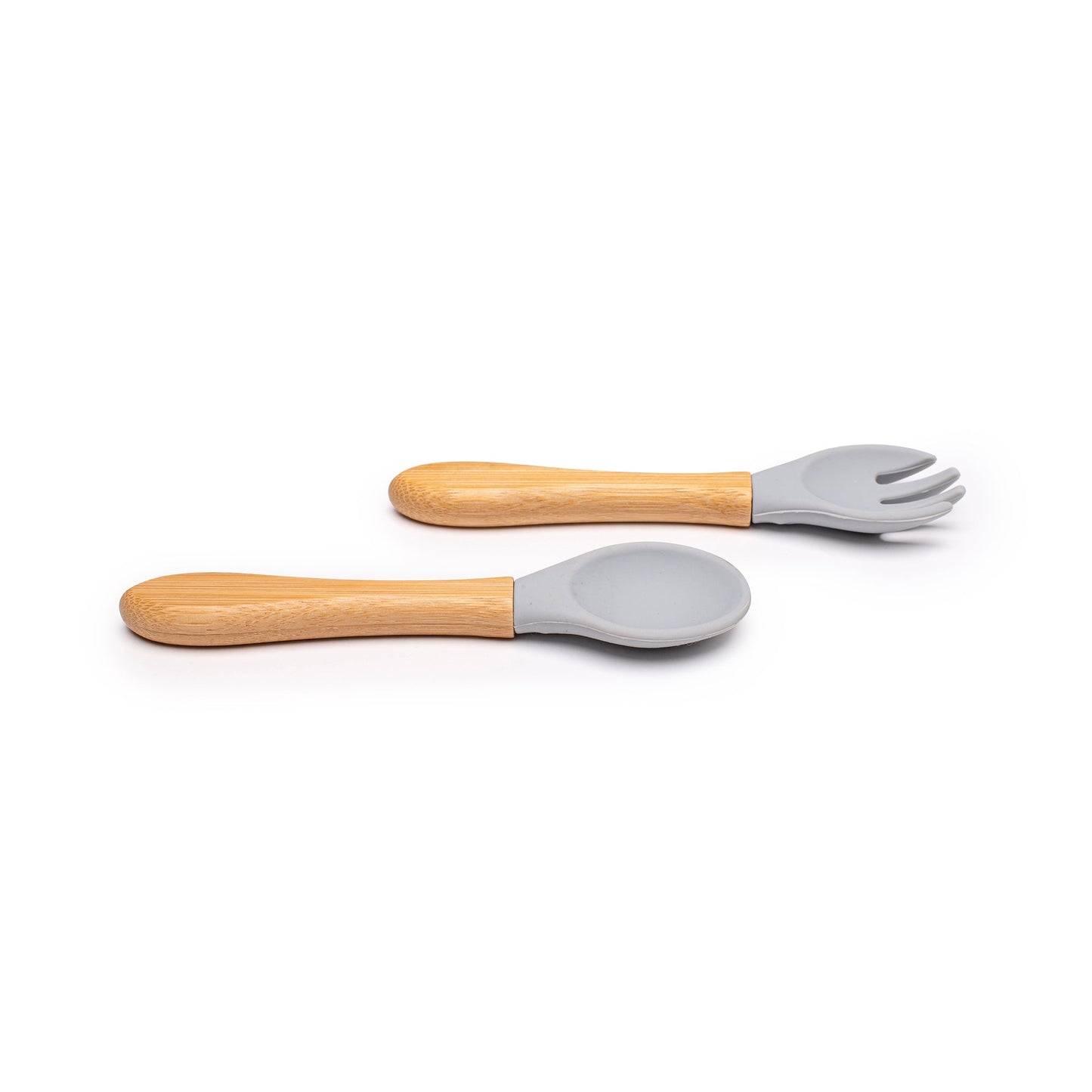 Toddler Tensils Spoon and Fork SetTrippin' Along BoutiqueTrippin' AlongBlue GreyToddler Tensils Spoon and Fork Set